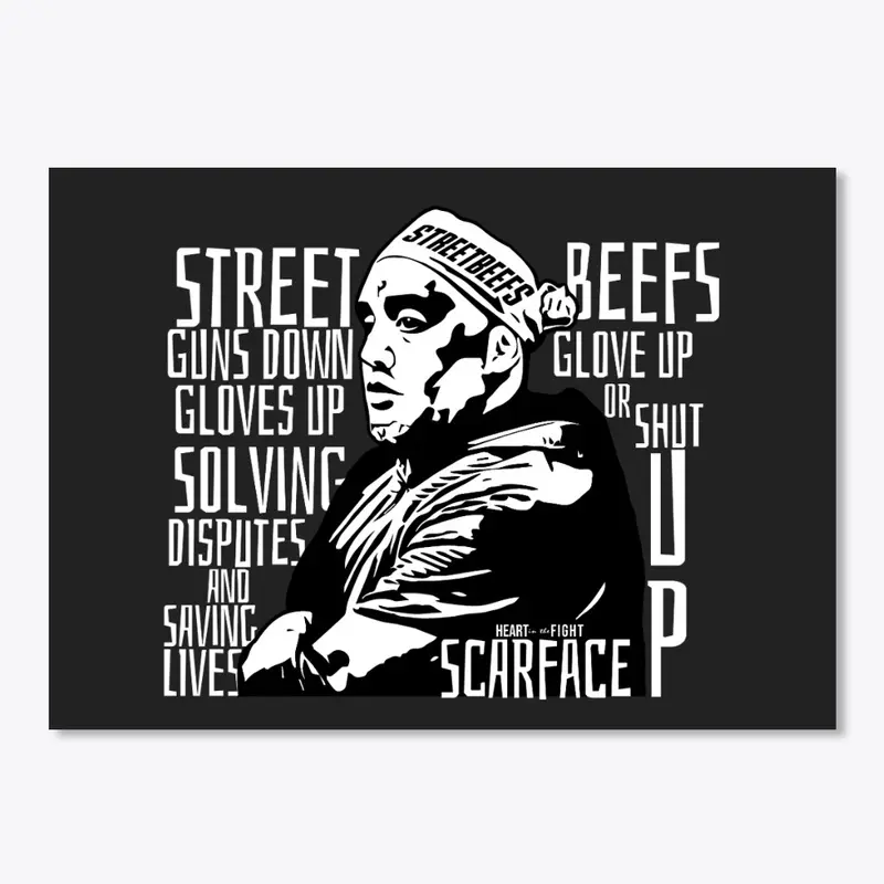 Streetbeefs Scarface - White Text